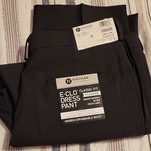 Haggar Charcoal E-Clo Classic Fit Pants